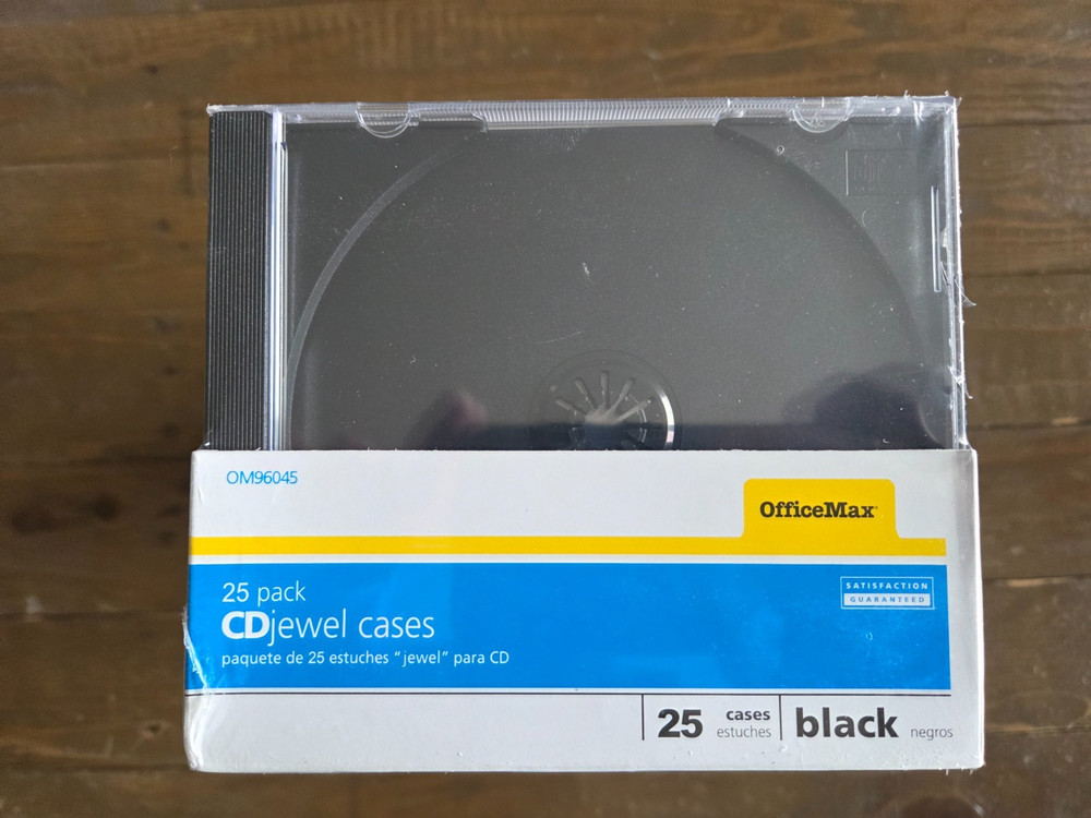 CD Jewel Cases 25 Pack - New