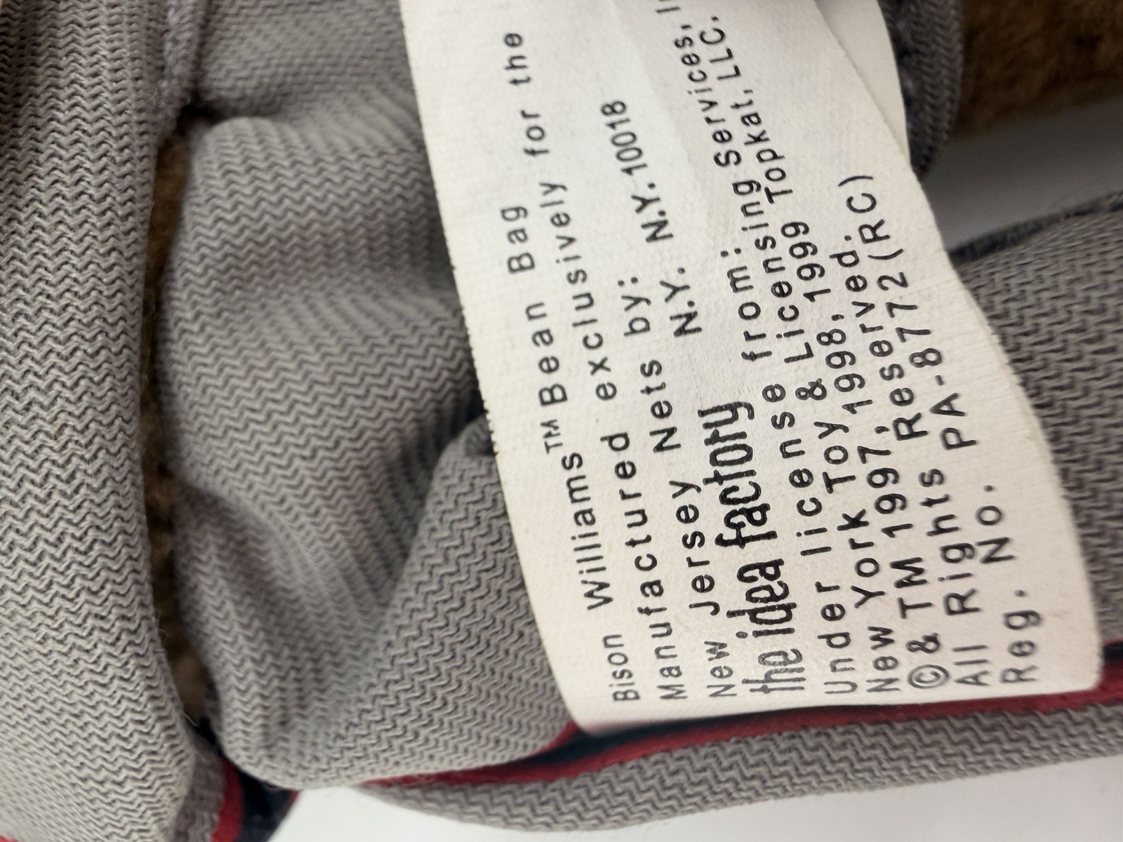 Bison Williams NJ Nets Meanies Wild World of Sports Plush #2623/8250 NWT Rare