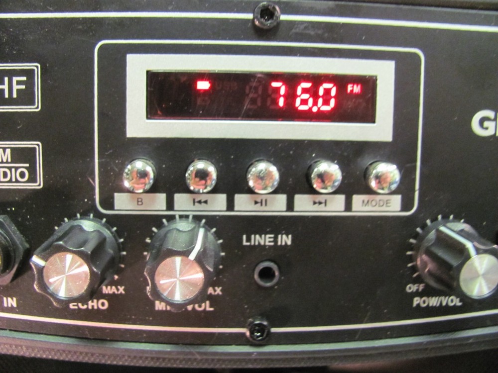 GEYGUY GTSK8-2 Bluetooth PA Karaoke Speaker Machine