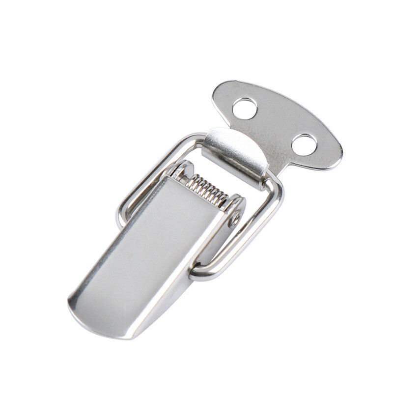 Chest Box Spring Loaded Straight Loop Toggle Catch Latch Hasp, Stainless Steel