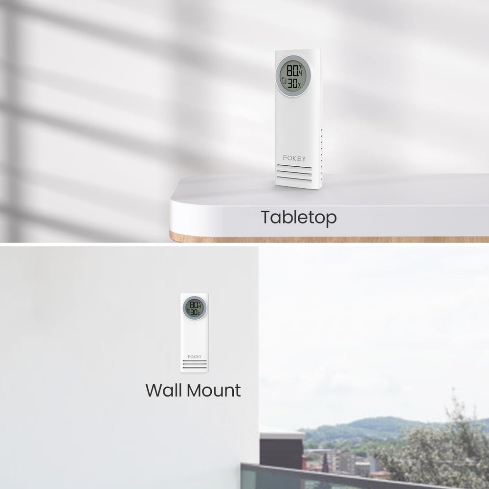 Remote Sensor Indoor Outdoor Thermometer 3 Channels Wireless | Compatible with
