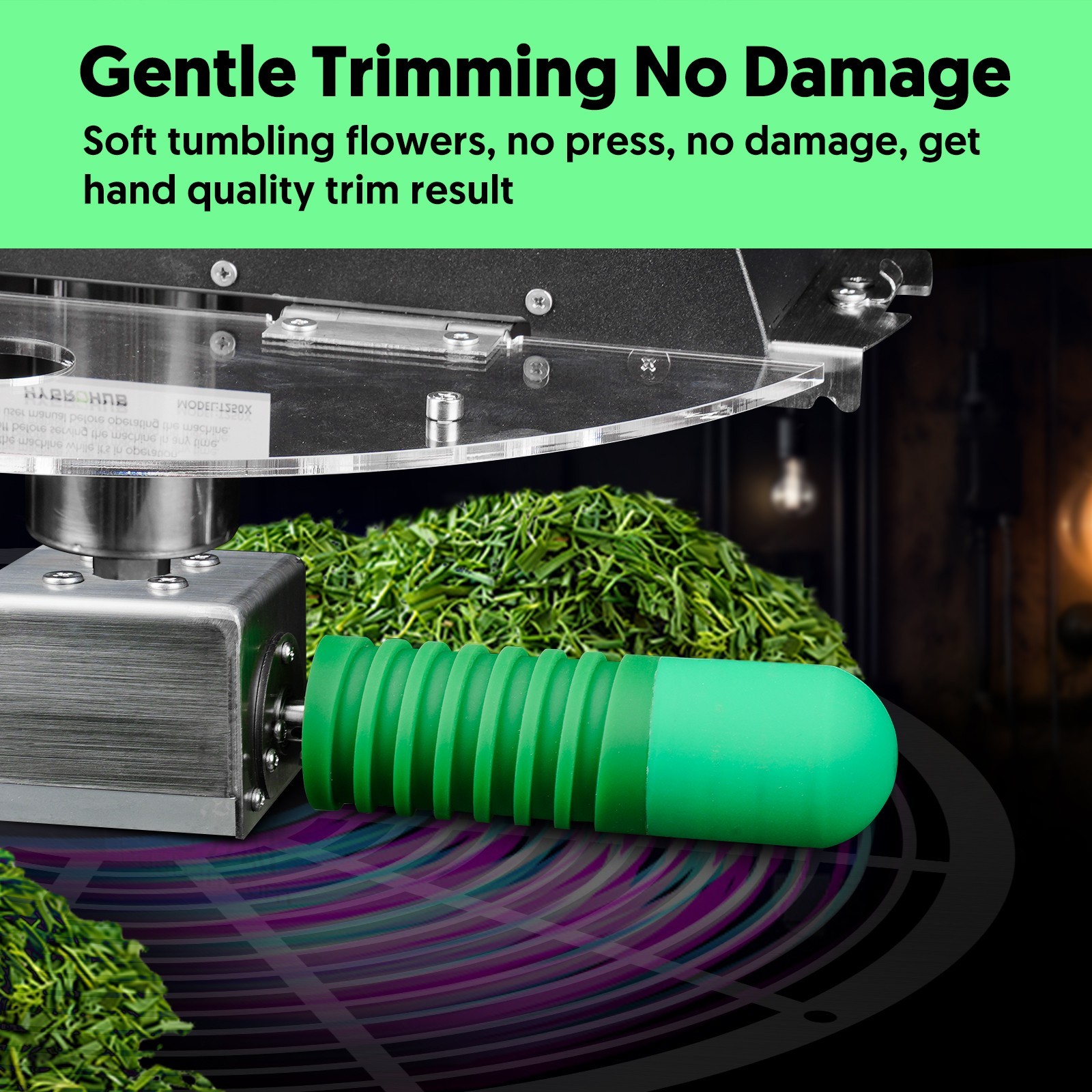 Bud Trimmer 14 inch, Electric Leaf Bowl Trimming Machine, No Plant Damage