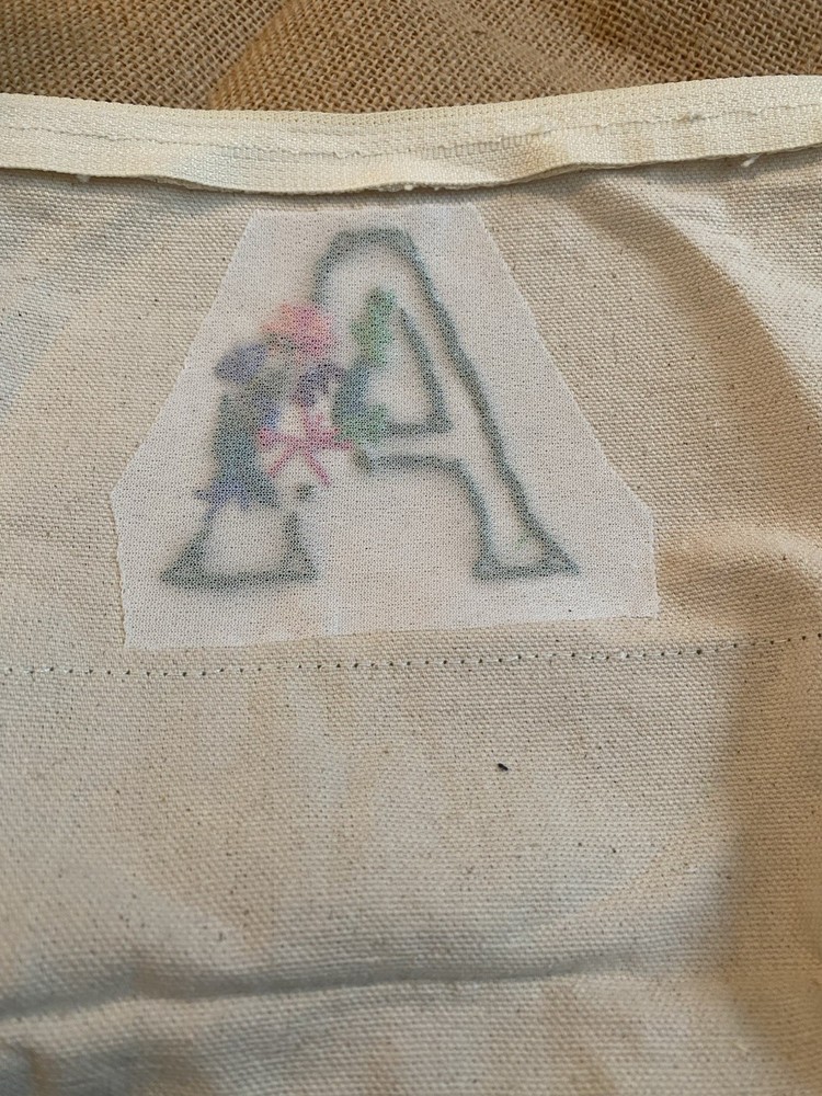 Brand New Customize Embroidery Hand made Pouch- Letter A Pattern