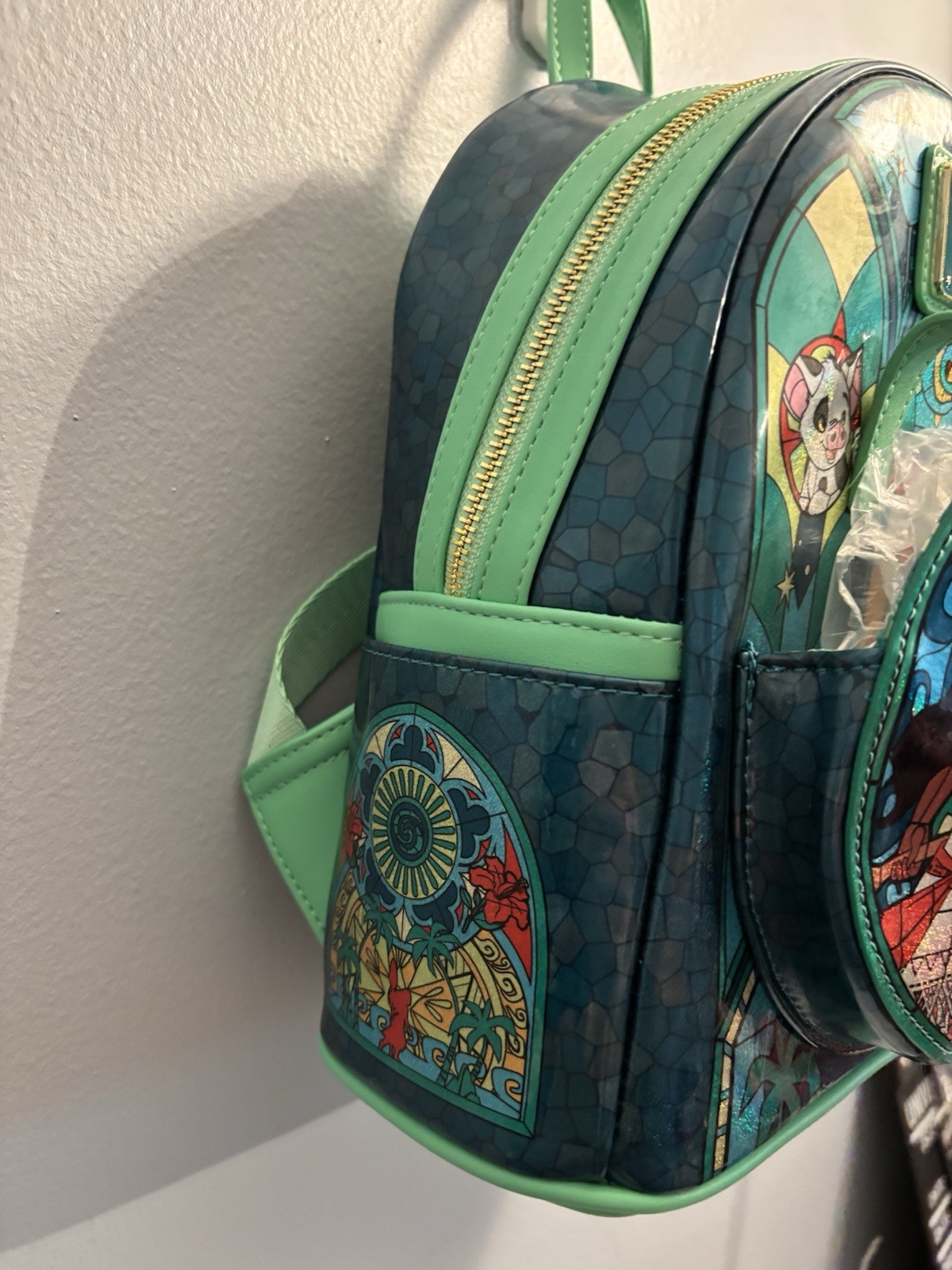 Loungefly Disney Princess Stained Glass Collection Moana Mini-Backpack NWT
