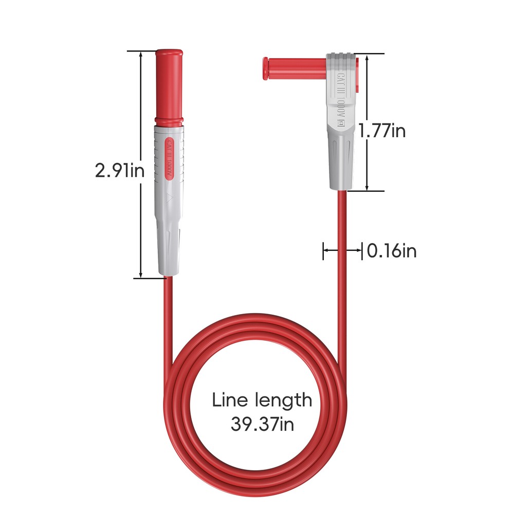 Multimeter Test Lead Kit with 4mm Banana Plug & Piercing Probe