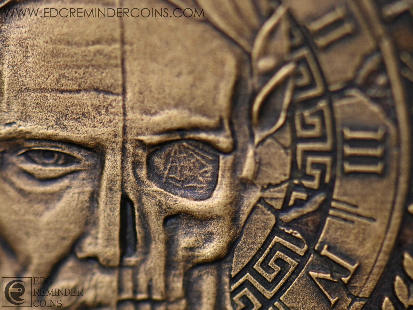 Memento Mori Coin | EDC Reminder Coins | Daily Stoic Coins | Worry Medallion