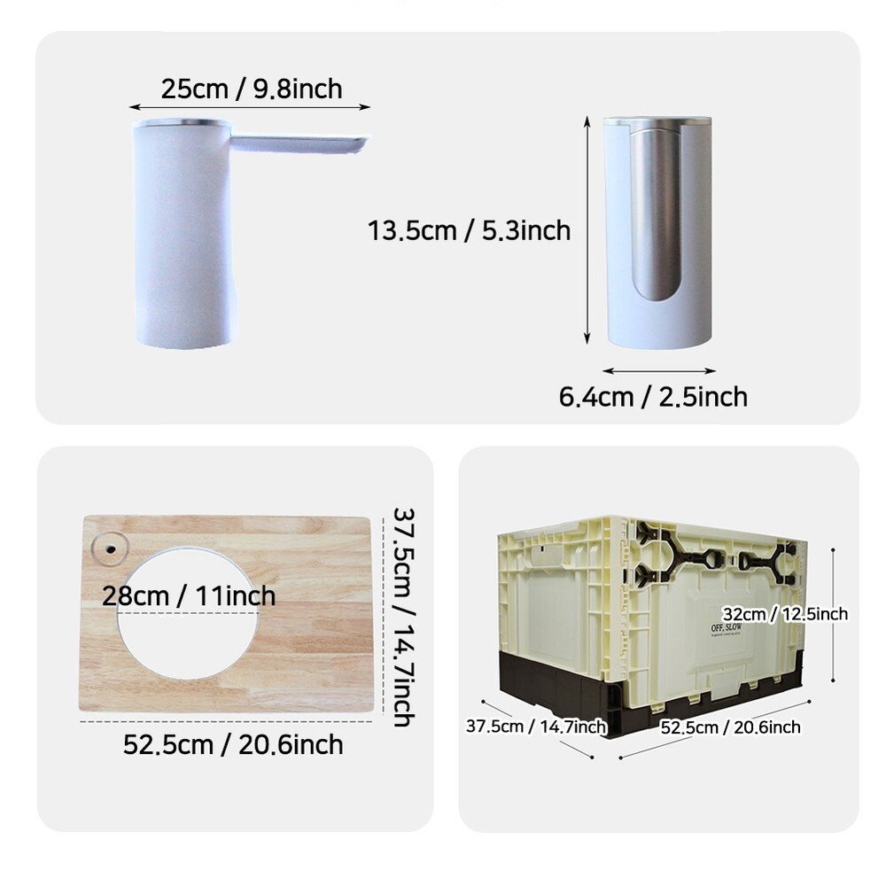 With Molly OFS128 Portable camping sink