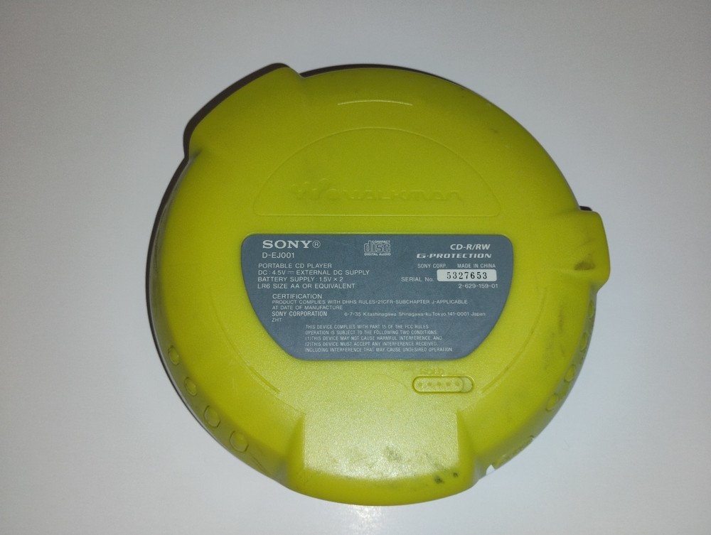 Sony CD Walkman D-EJ001, Green