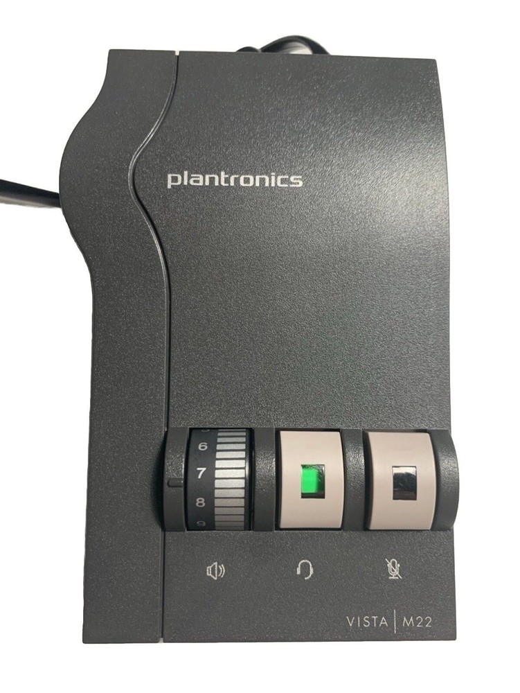 Plantronics Vista M22 Universal Audio Processor Headset Amplifier Tested Working