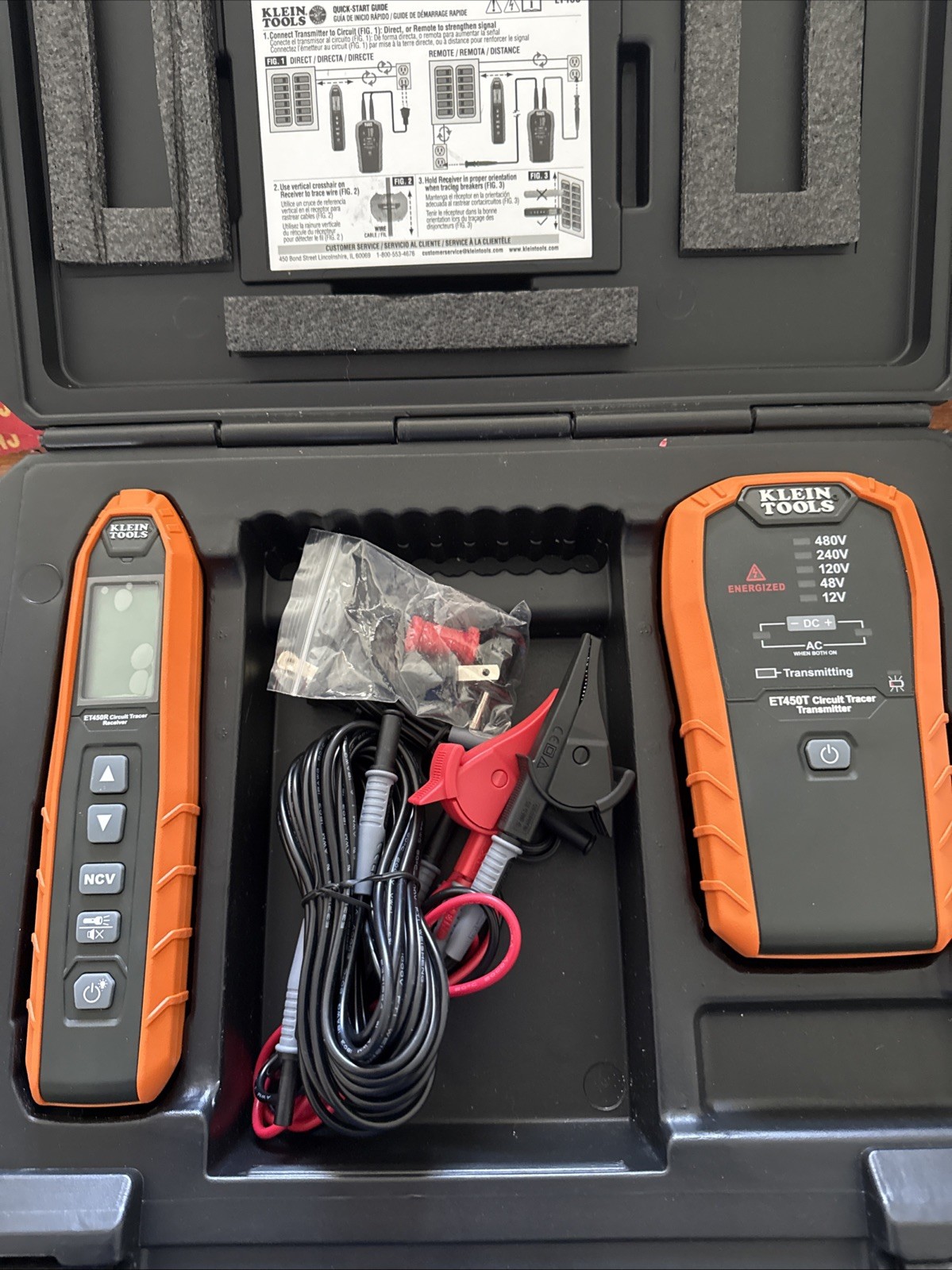 NEW Klein Tools ET450 Advanced Circuit Tracer Kit