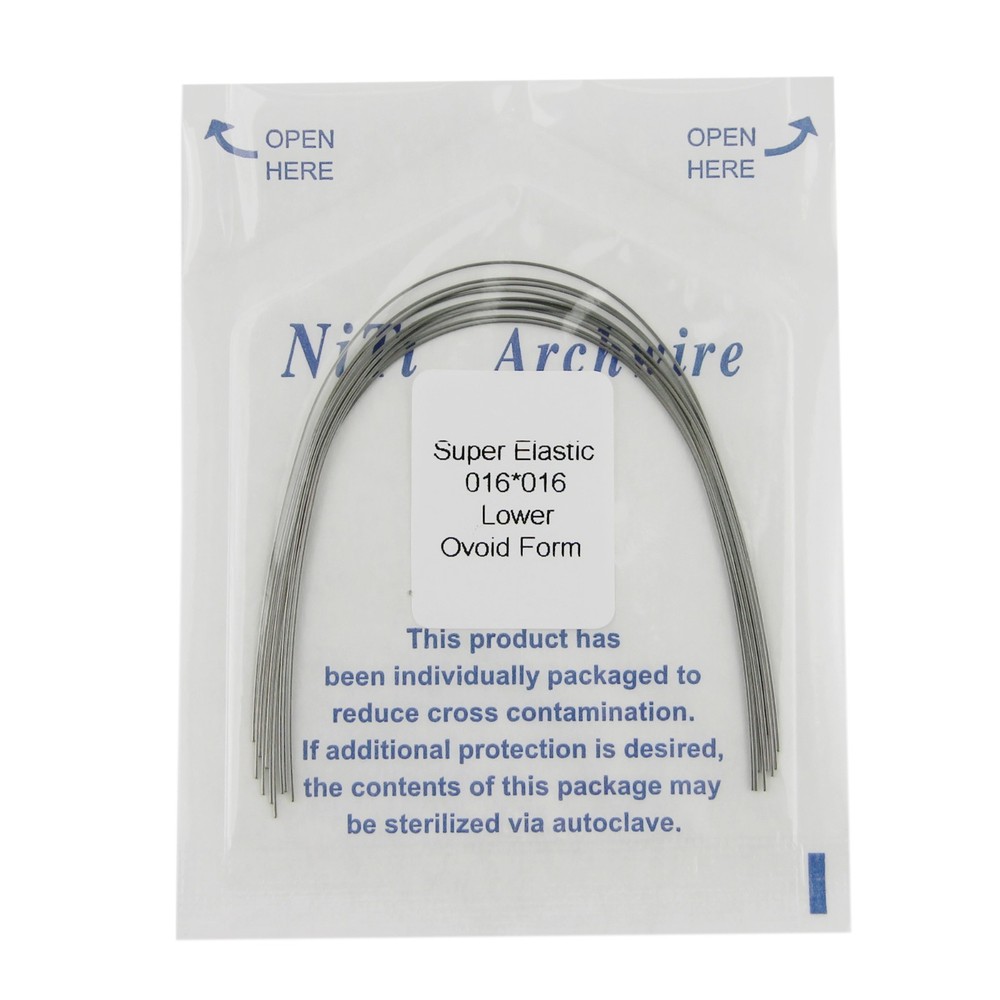 100PCS Dental Orthodontic Arch Wire Niti Super Elastic Rectangular Square Ovoid