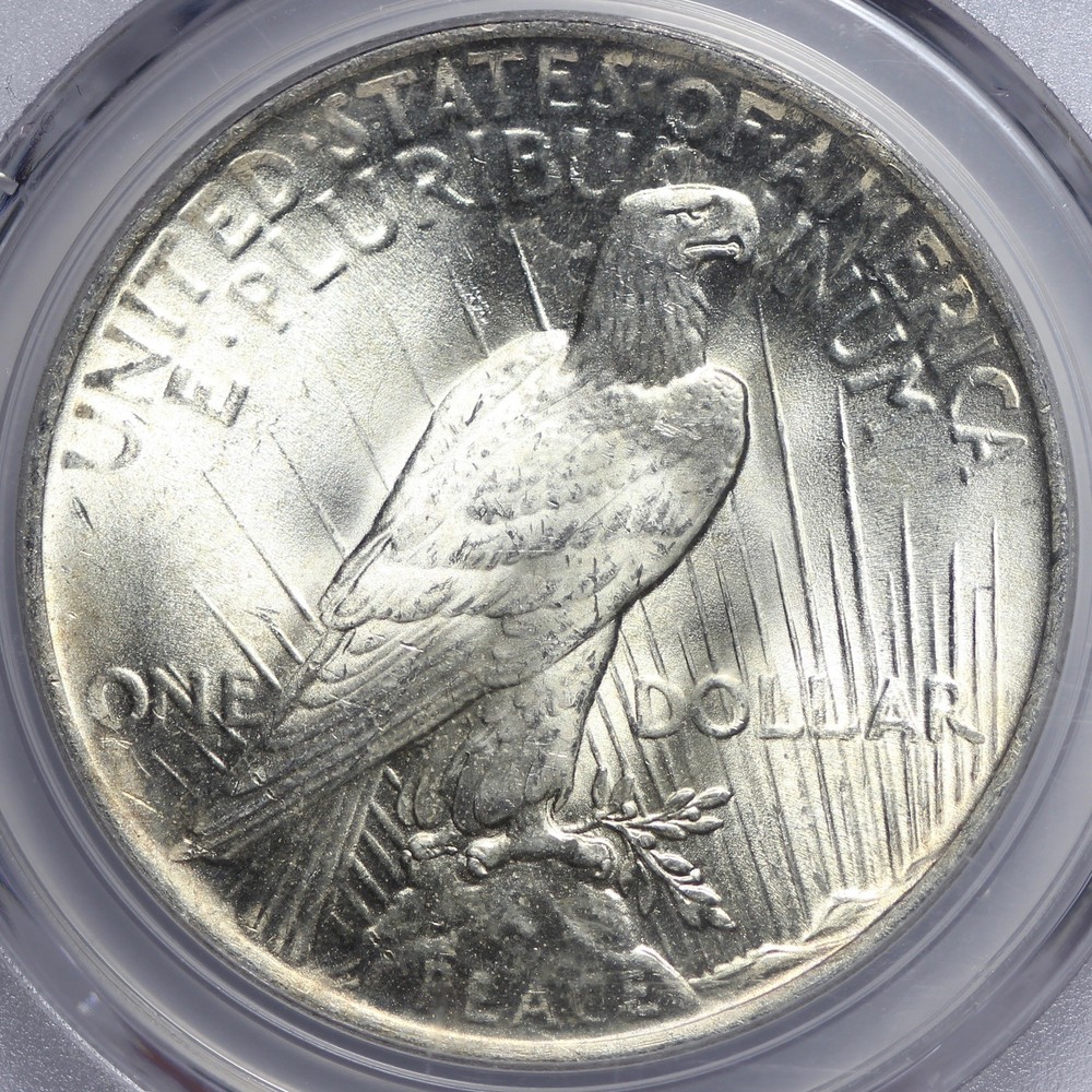 BU 1923 Peace Silver Dollar PCGS MS63 JJFB