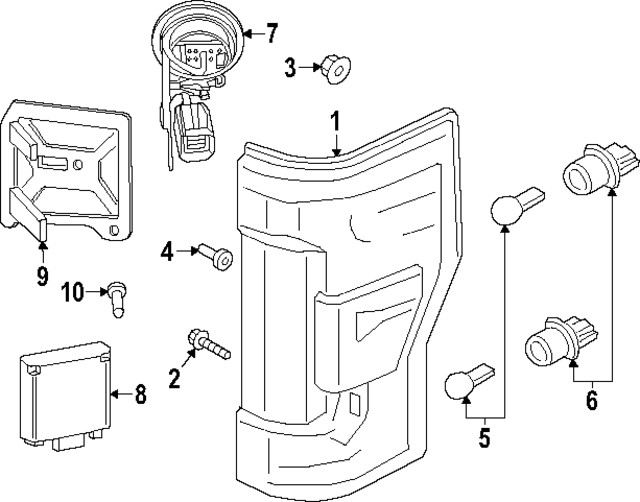 Genuine Ford Blind Spot Detection System Warning Sensor Bracket PC3Z-14D189-G
