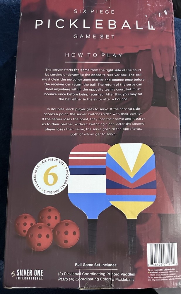 Six Piece Pickball Set