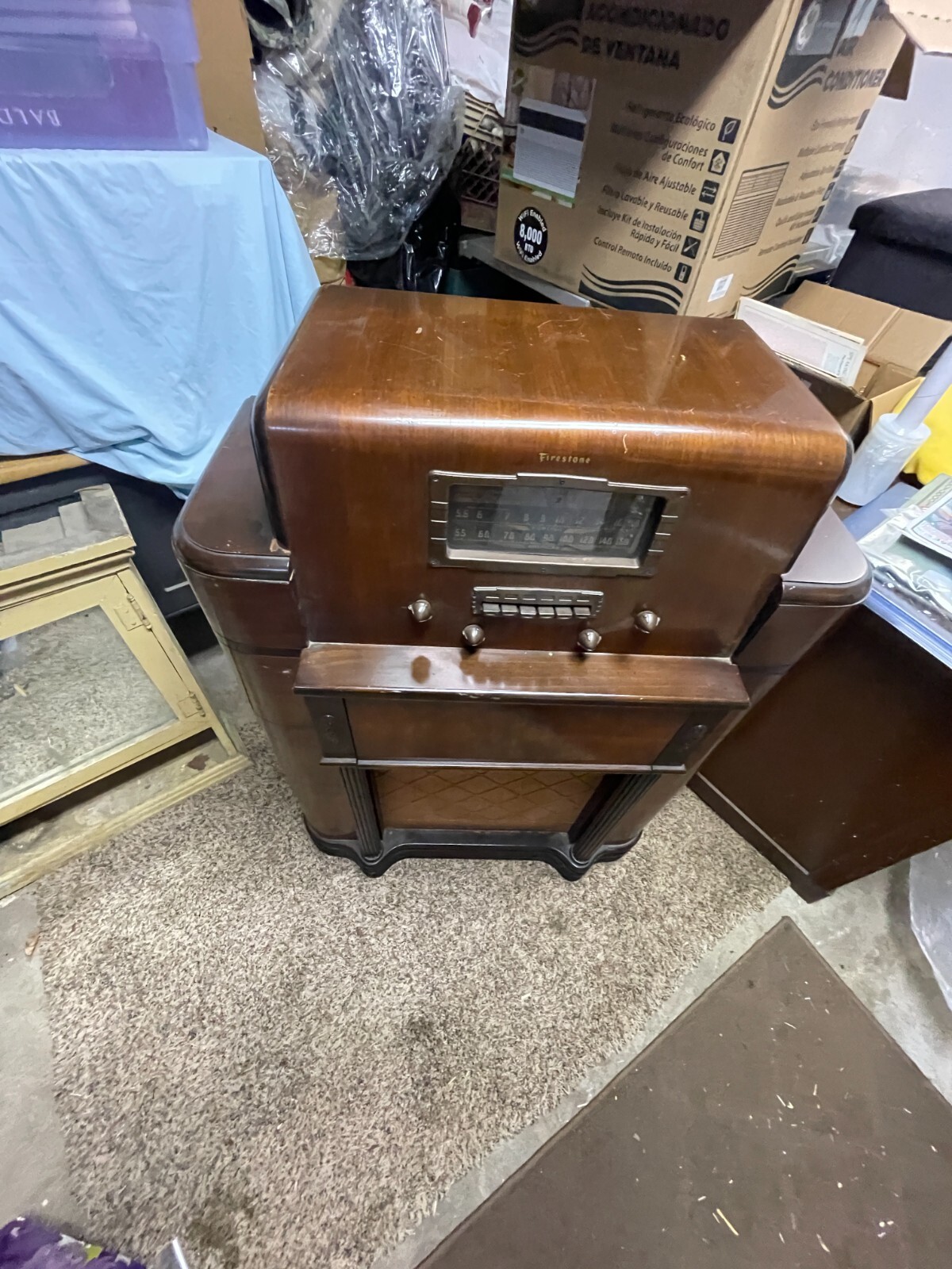 Firestone Air Chief PowerScope Radio Record Player Turn Table Superheterodyne