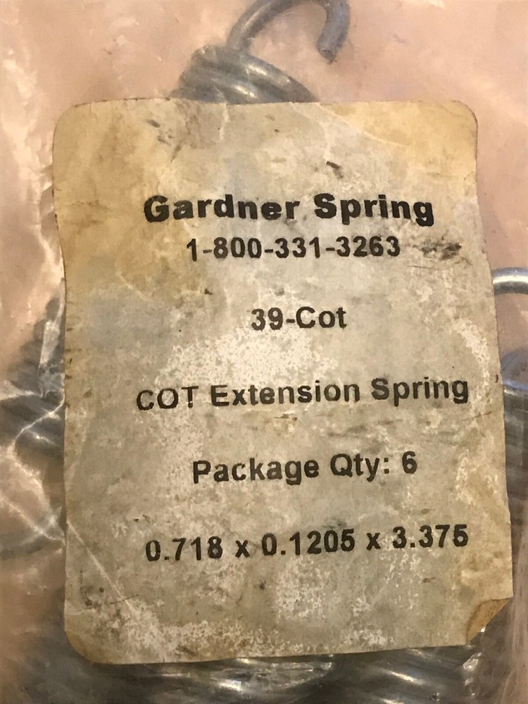 Gardner Spring MCM-39 Cot Extension Gardner Spring - 6 pack