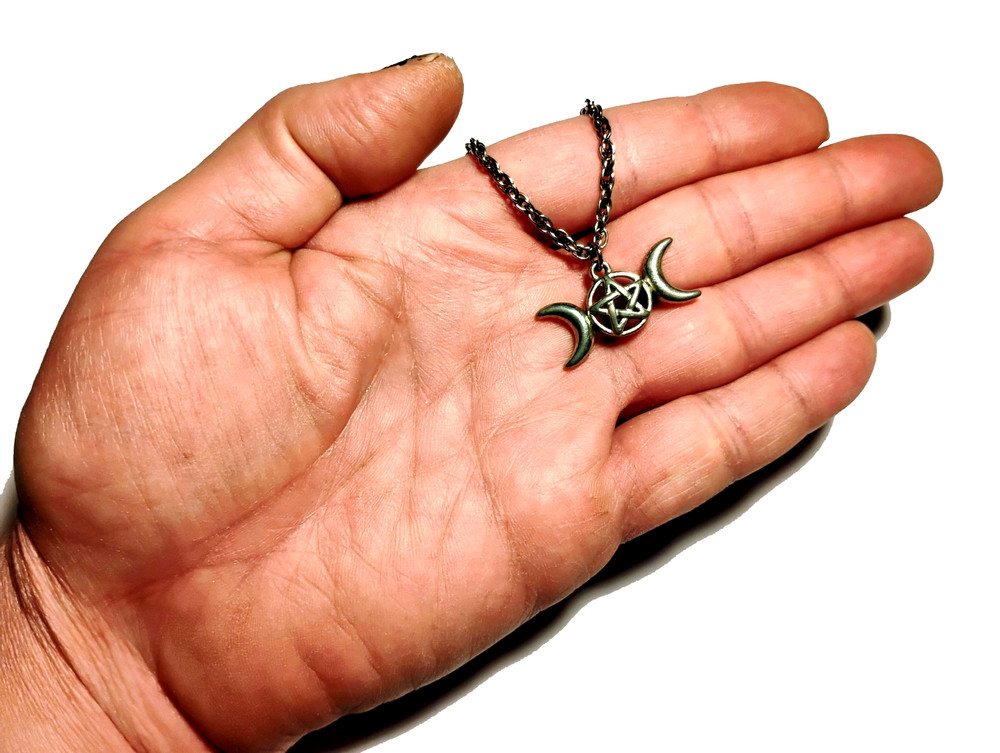Haunted Witch Necklace, The Crescent Moon Werewolf Witch Ghost!