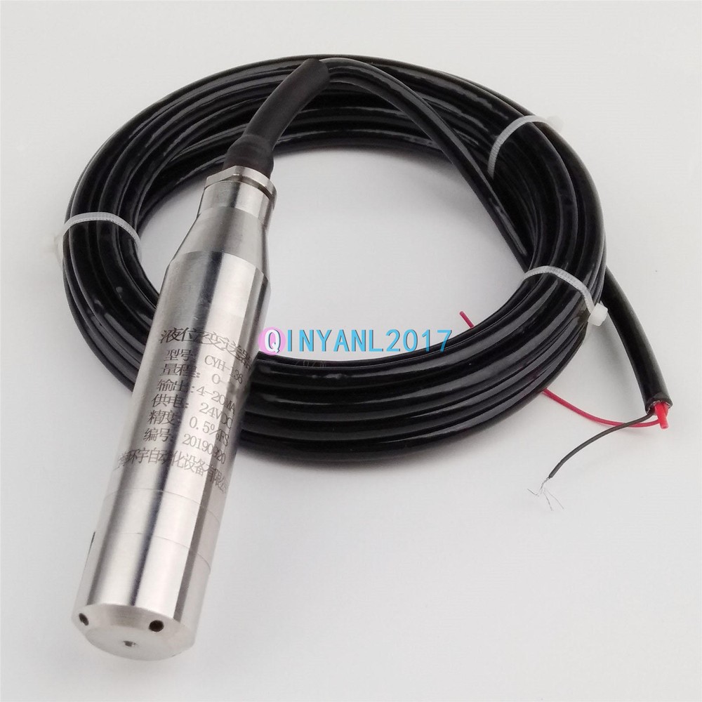 4-20MA 1.0m Range Water Level Transmitter Liquid Level Transducer Sensor