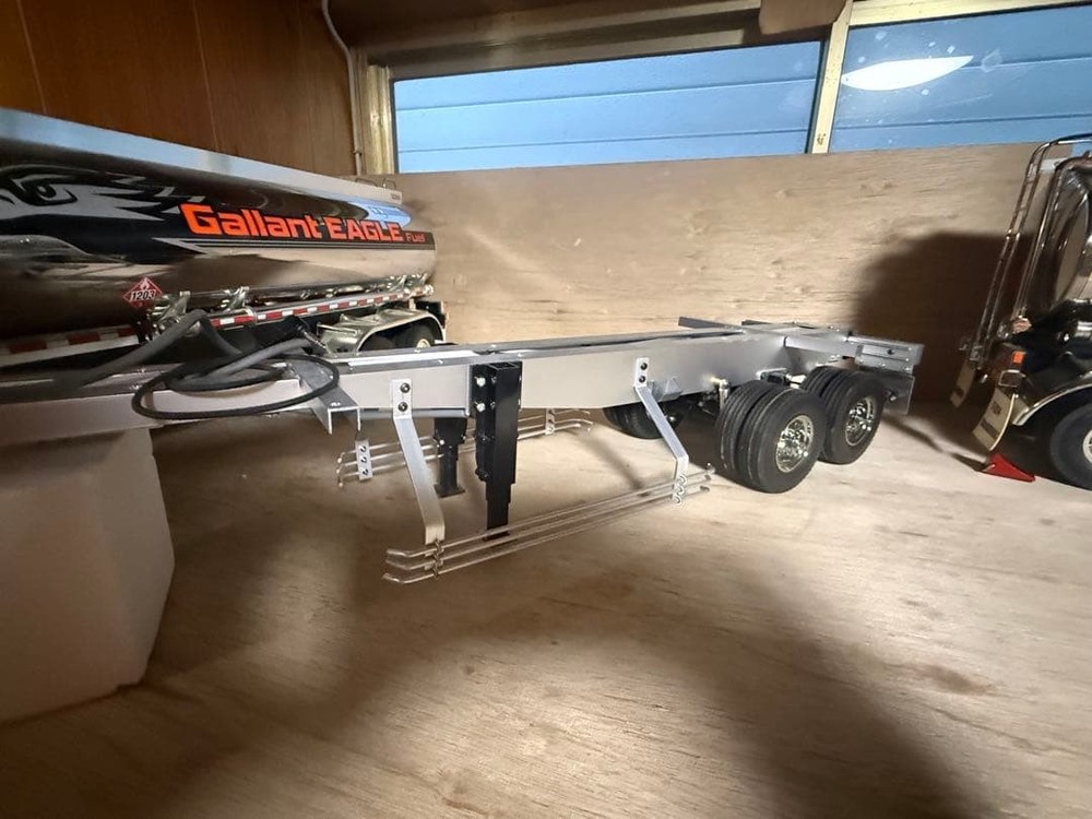 Radio control trailer container trailer