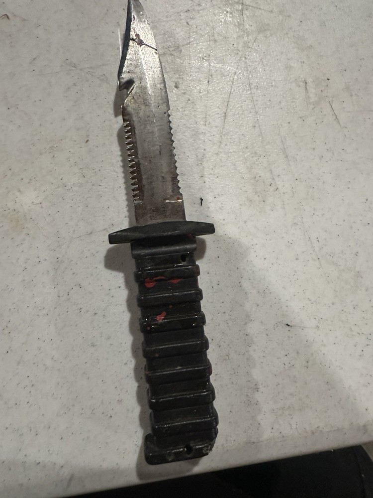 Plastic Handled. Steel Divers Knife