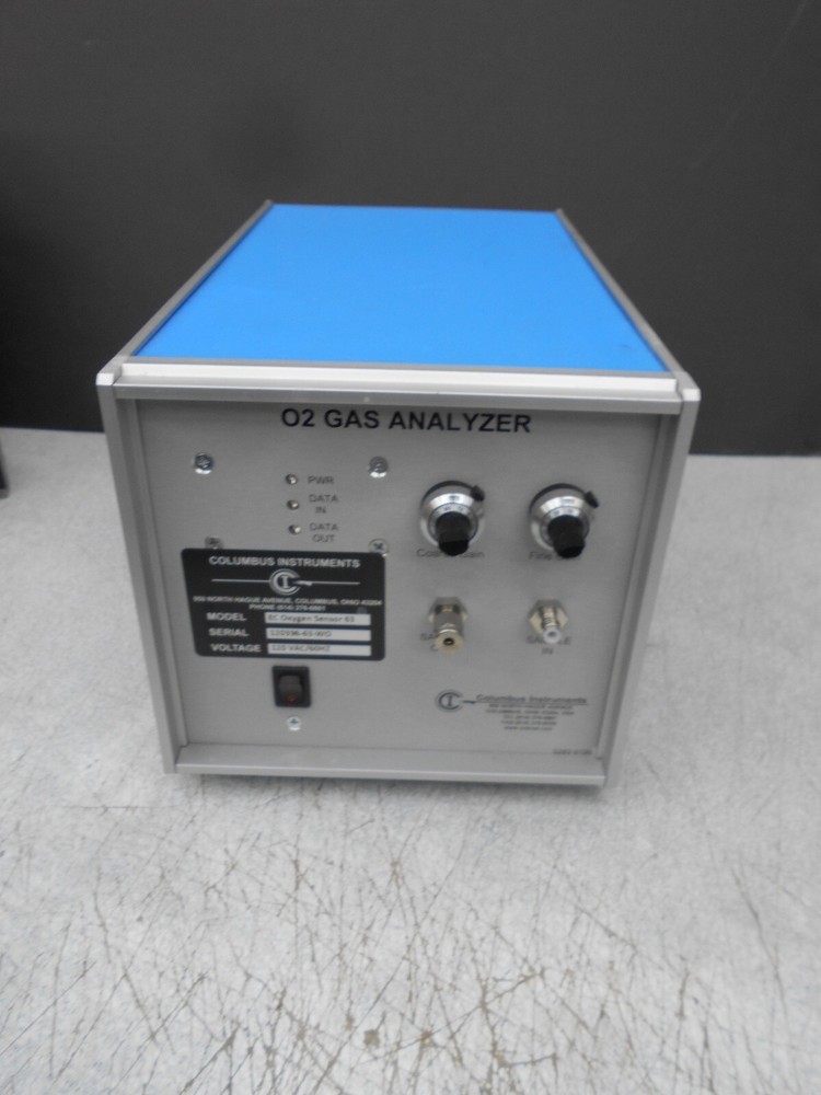 COLUMBUS INSTRUMENTS O2 GAS ANALYZER EC OXYGEN SENSOR 120VAC 60Hz
