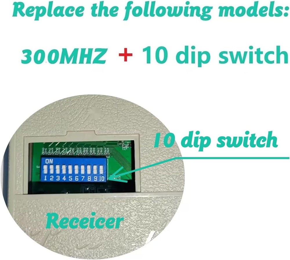 4x For 3089 multi-code multicode 308911 Linear MCS308911 300mhz Button Remote