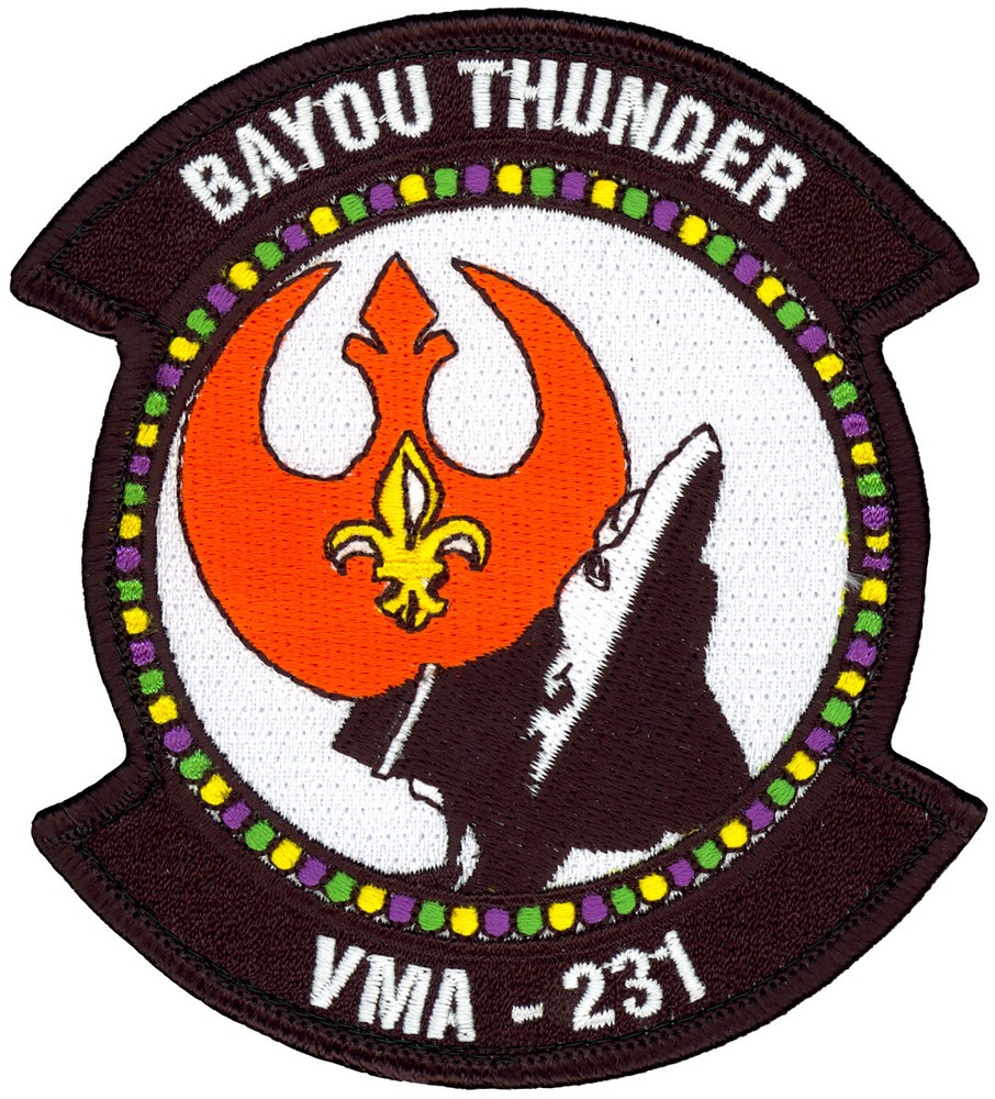 USMC MARINE ATTACK SQUADRON 231 (VMA-231) – BOYOU THUNDER PATCH