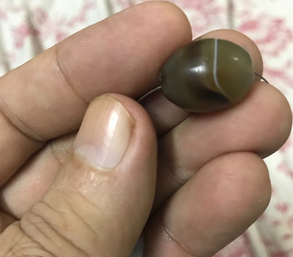 ancient agate stone bead bactrian c.200-100 bc  ##PK17##