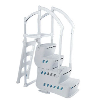 Innovaplas Biltmor Above Ground In-Pool Ladder Step Entry System w/ Deck Mounts
