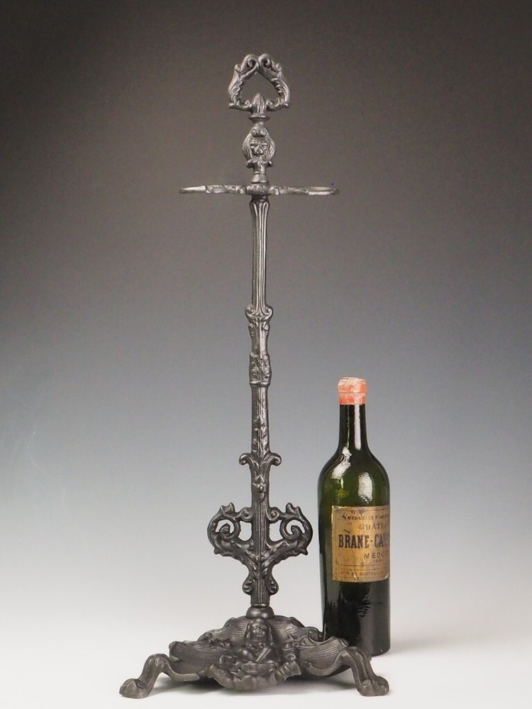 Antique Cast Iron Fireside Tool Stand | Cherub Design