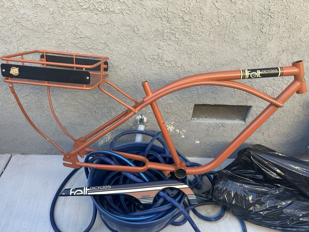 New Felt Jetty Orange Bicycle Frame Only Compatible Bicycle Frame