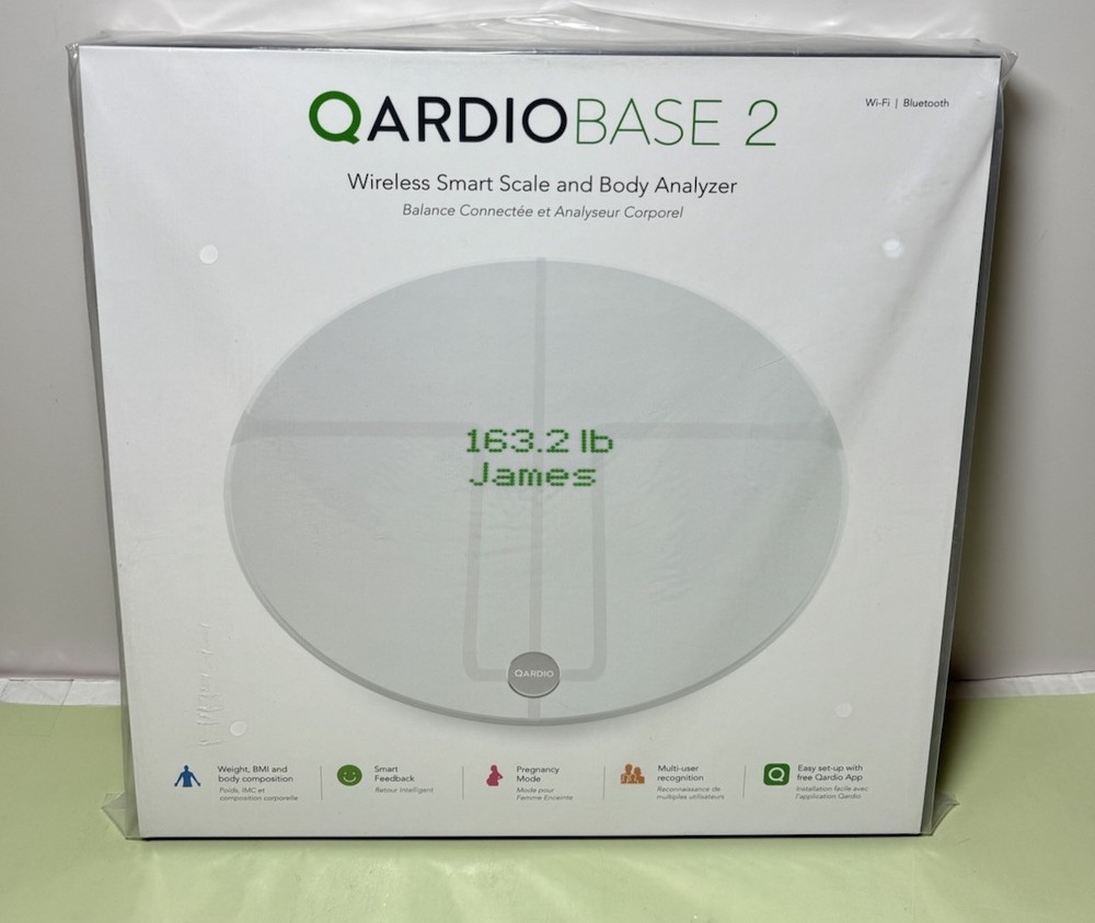 Qardio Base 2 Wireless Smart Scale &Body Analyzer, - White READ DESC!!!