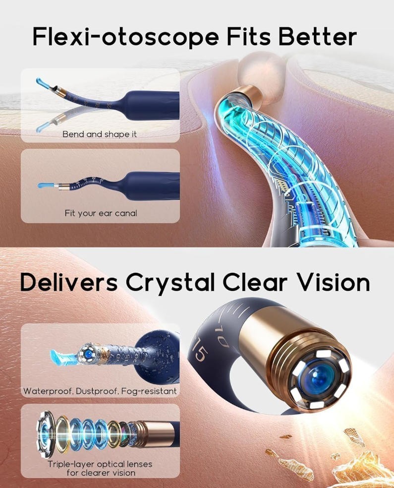 Bebird Earsight Plus D39R Ear Wax Removal Tool Camera Otoscope Ear Cleaner Kit