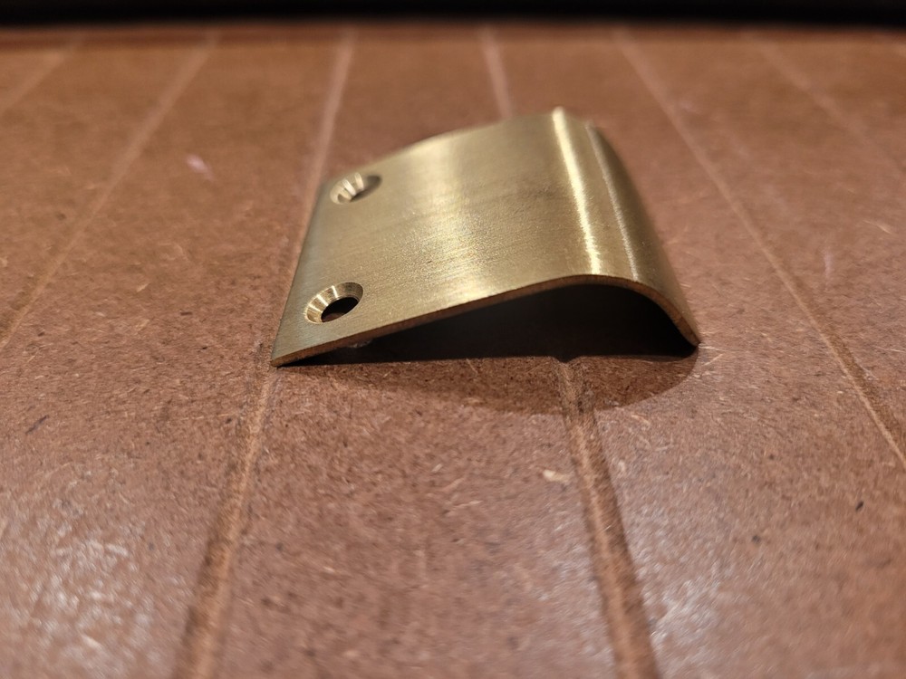 1 1/2" Long Edge Pull in Brass by Colonial Bronze