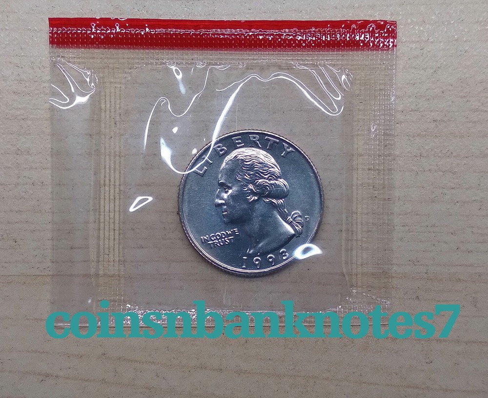 1993-D & P Washington Quarter BU Set