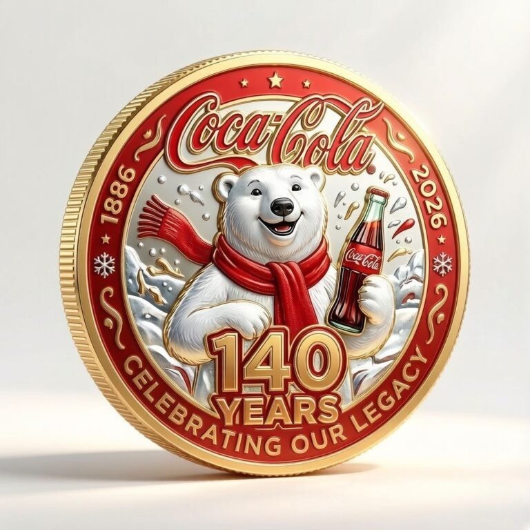 Coca-Cola 140th Anniversary Coin