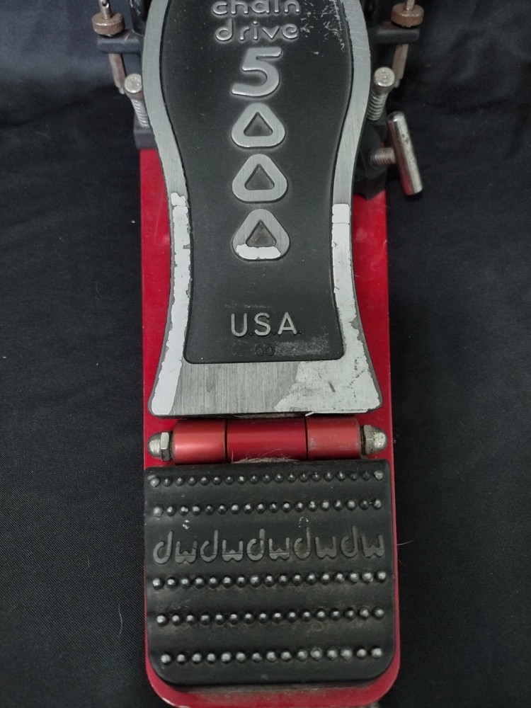 DW 5000 Double Kick Pedal w Drumhead Patch