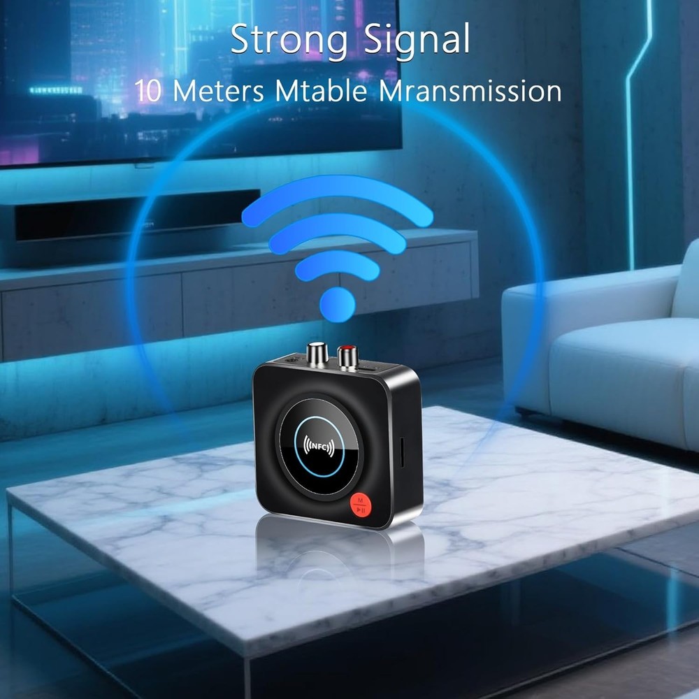 Bluetooth Receiver for Home Stereo, AUX RCA to Bluetooth Adapter for Old Speaker