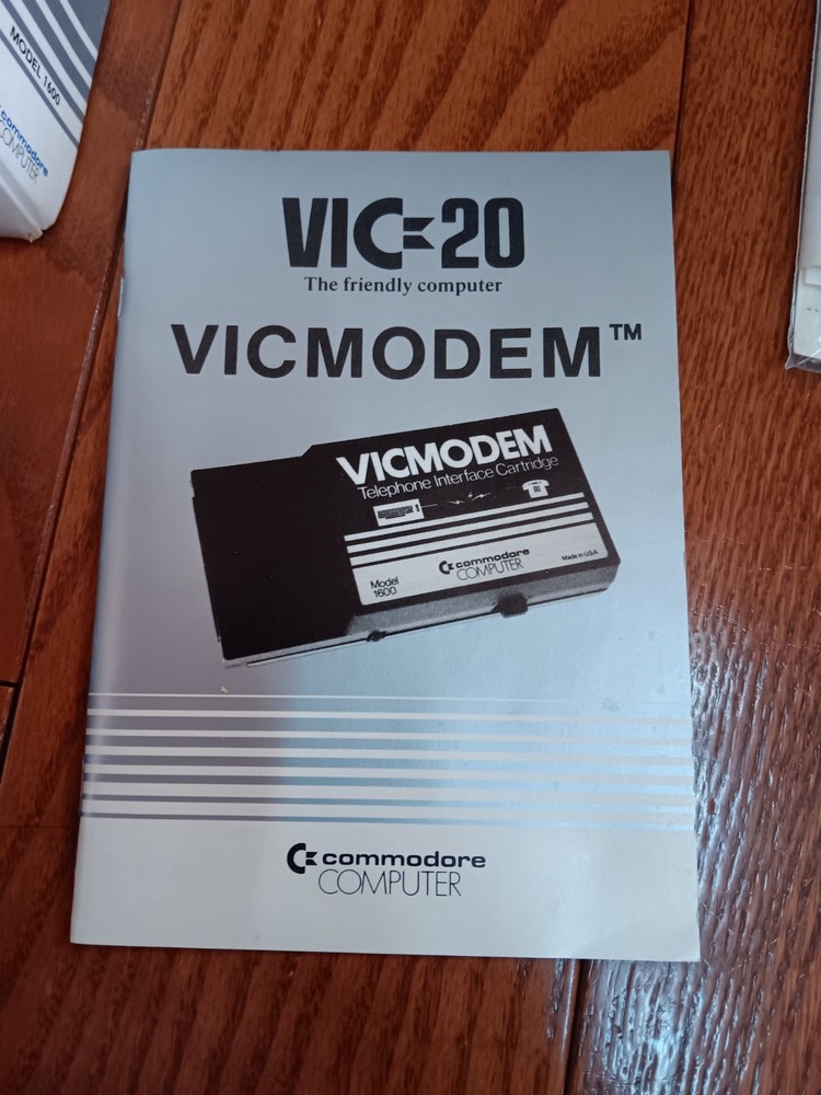 Commodore VIC 20 VICMODEM Model 1600 UNTESTED Sold As Is