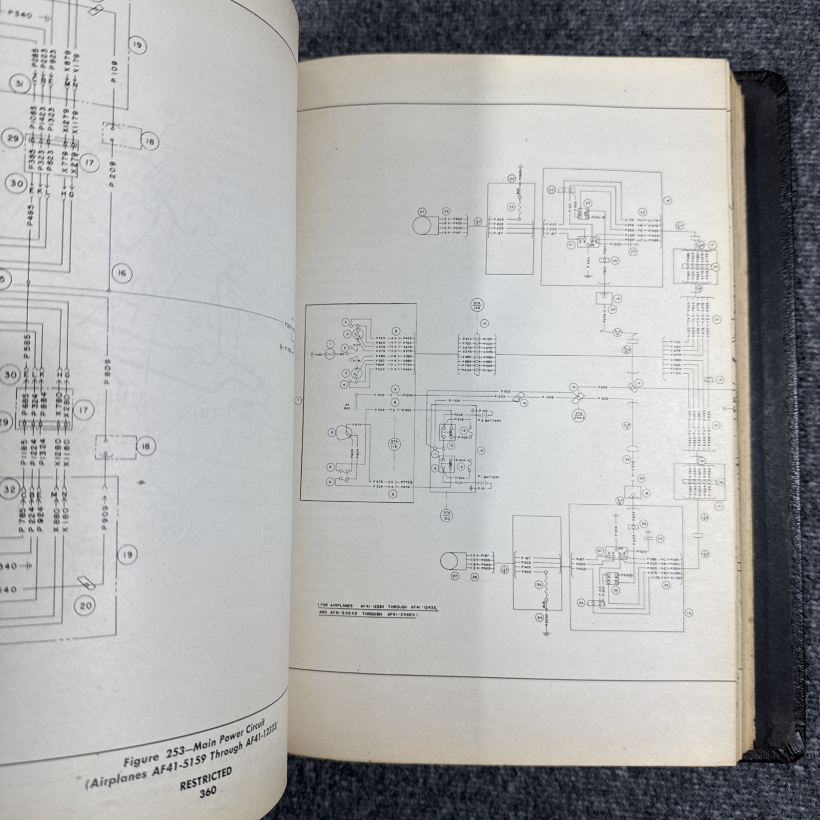 Rare 1945 A.A.F. Publications AN 01-25LA-2 Air Force Aircraft Maintenance Manual