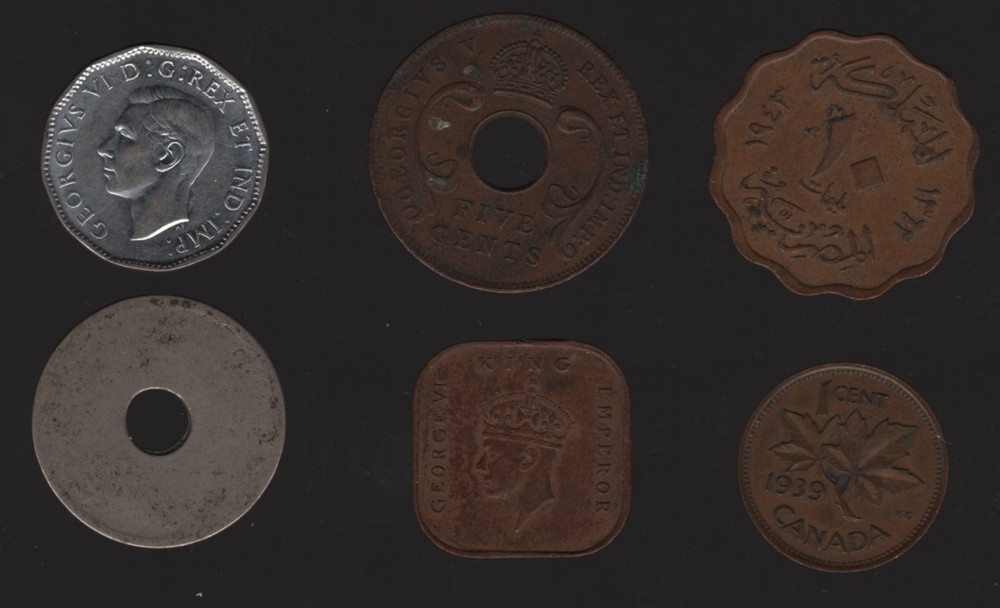 Small Collection – 9× World Coins Bulk Lot