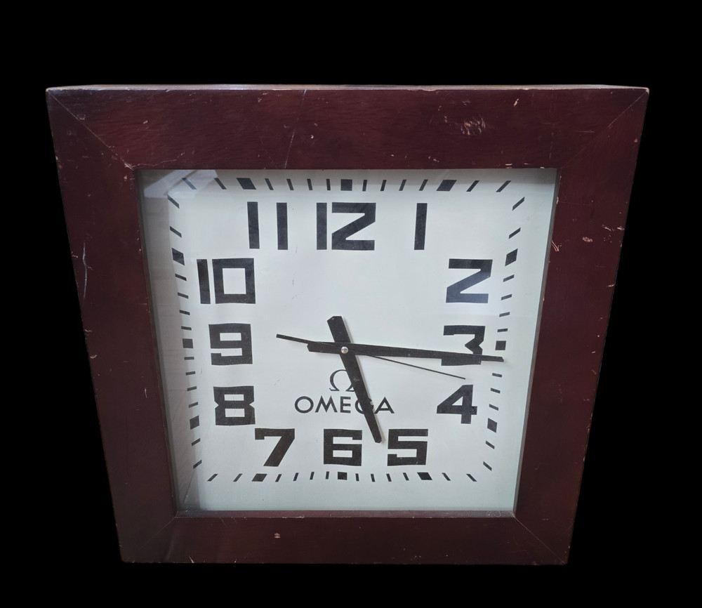 Vintage OMEGA Wall clock 18" x 18"
