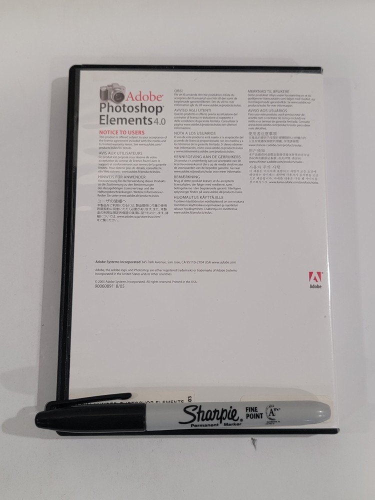 Adobe Photoshop Elements 4.0 User Guide Book & Software