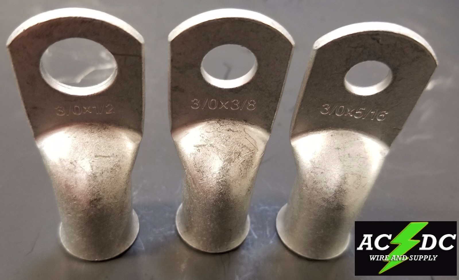 AC/DC WIRE TINNED Copper Lug Ring Terminals Battery Wire Welding Cable AWG