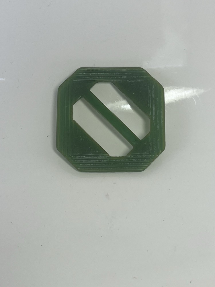 Vintage Green Bakelite Fabric Belt Loop Clip