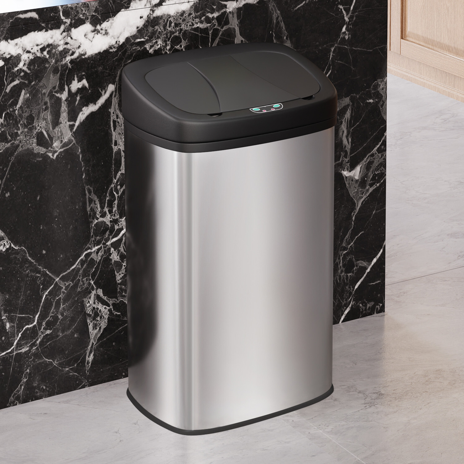 22 Gallon Automatic Sensor Trash Can, Touchless 82L Stainless Steel Trash Bin