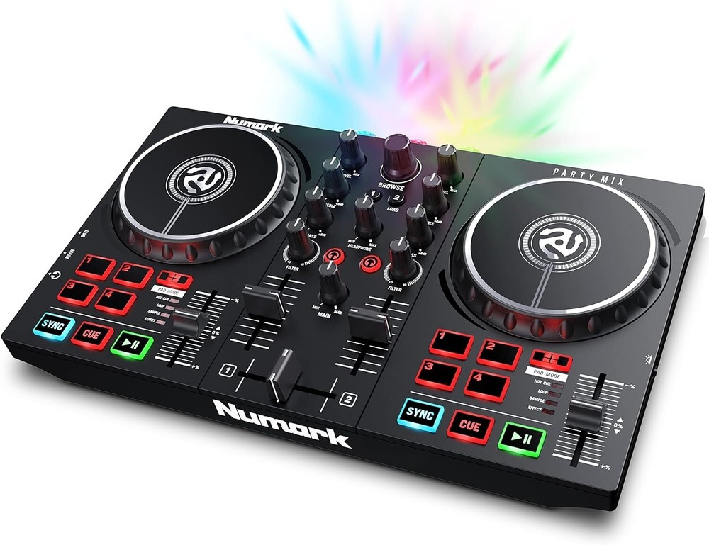 Numark Party Mix DJ Controller with Built In Light Show