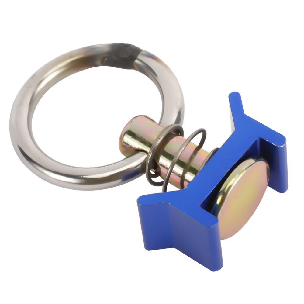 10PACK L-Track Single Stud Fitting with Round Ring Tie Down 4,000lb Capacity