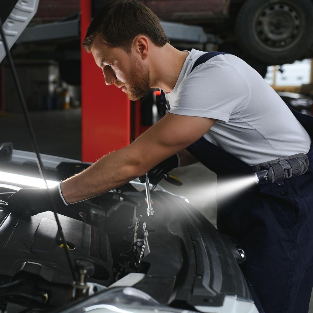 Tactical Flash Light Nylon Pouch Belt Adjustable Heavy Duty Flashlight Holder