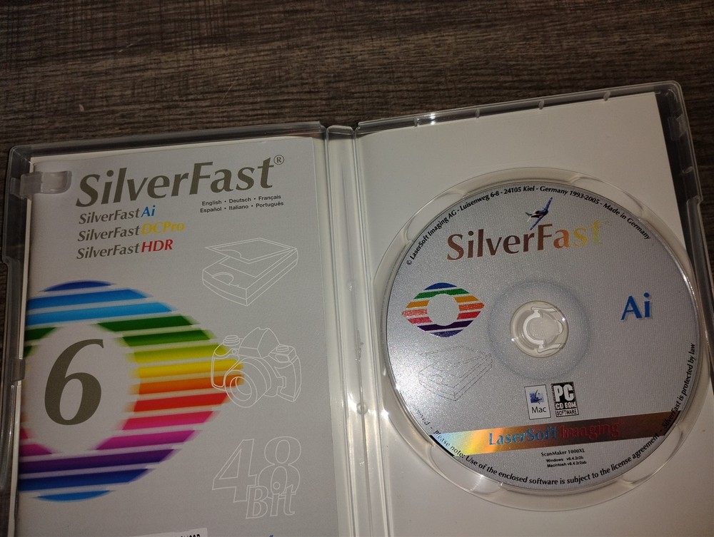 LaserSoft SilverFast Ai 6 Professional Scan Software PC/Mac CD-ROM 2005 Win. XP